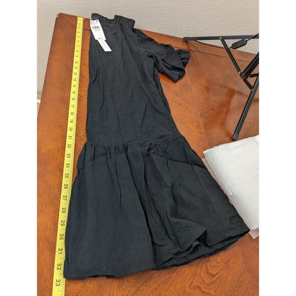 Sanctuary Refresh TShirt Dress XS Black ALine Flared Skirt Short Mini Everyday - Picture 7 of 11